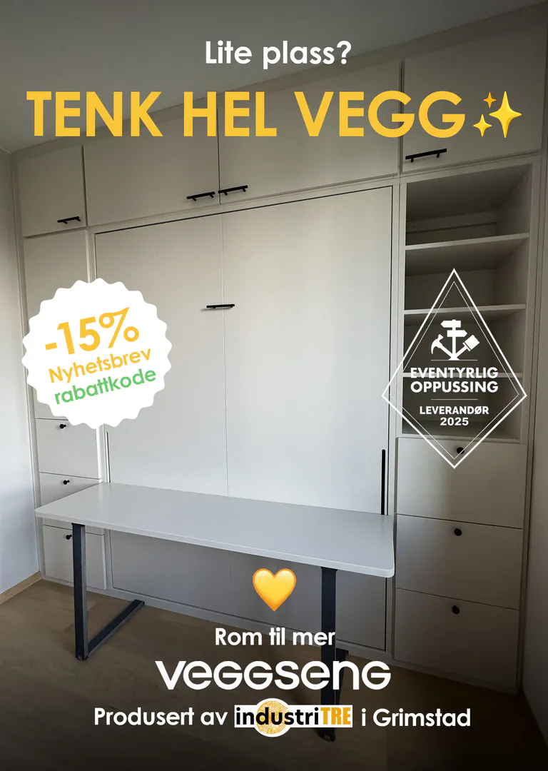 Skap rommet du trenger, og behold komforten. God plass er tidløst. Veggseng.